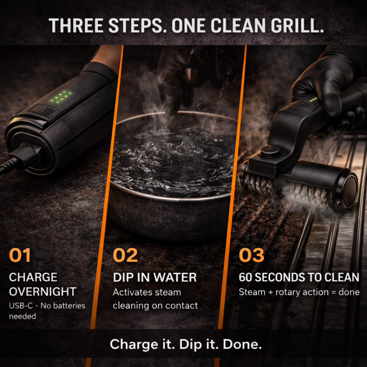MrGrillmate - Electric BBQ Brush Cleaner