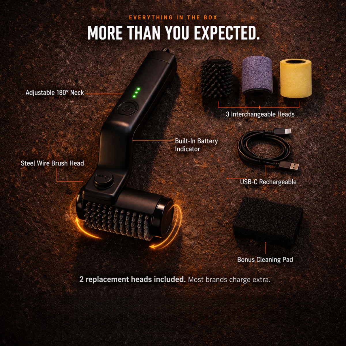 MrGrillmate - Electric BBQ Brush Cleaner